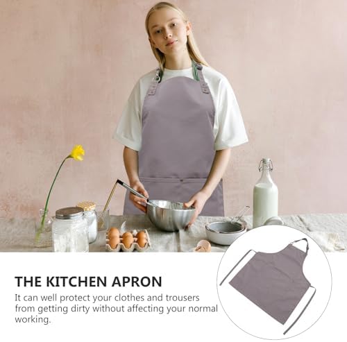 PRETYZOOM Canvas Apron with Pockets, Adjustable Oil-proof Fit