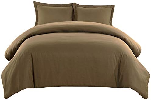 sheetsnthings Duvet Cover Set -Cotton Blend- 600TC, Full/Queen Solid