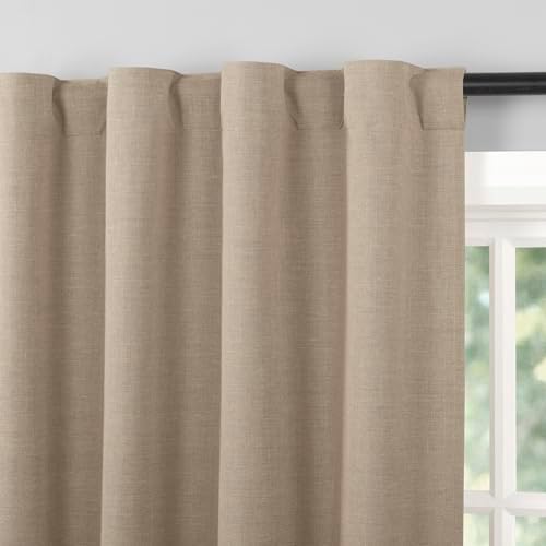 Sun Zero Treviso Linen Magnetic Closure 100% Total Blackout Back