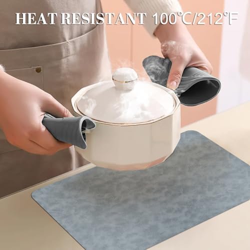 Faux Leather Placemats, Set of 4, 12''×17' Textures on Both Sides