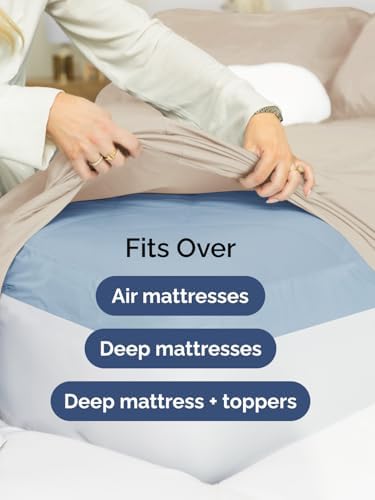 CGK Extra Deep Cal King Single Fitted Sheet Only - Wheat