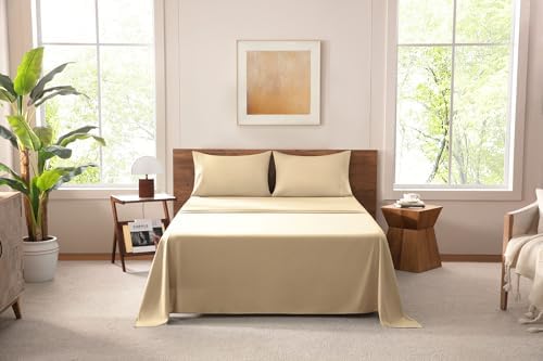 MISSQ Full Size Bed Sheets Set - Cooling, Extra Soft, Wrinkle & Fade