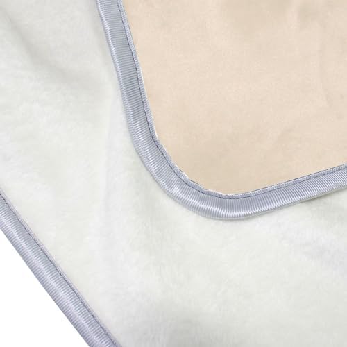 Blanched Almond Plush Throw Blankets for Bed Couch and Living Room