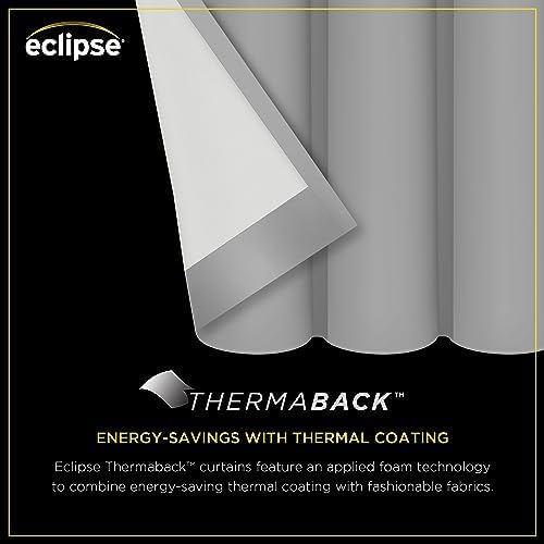 Eclipse Pembroke 100% Blackout, Faux Linen Grommet Window Curtains