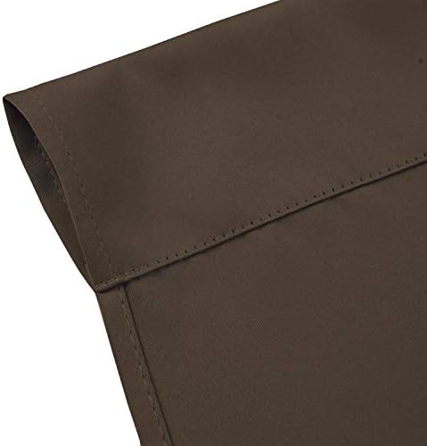 LEMOMO Chocolate Brown Blackout Curtains/52 x 72 Inch/Set of 2 Panels