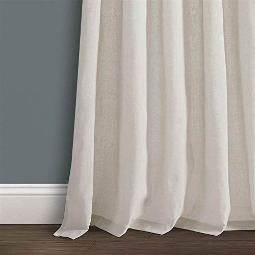 Lush Decor Burlap Knotted Tab-Top Window Curtain Panel Pair, 45"W x
