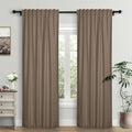 Macochico Room Darking Curtains 96 Inch Length Rod Pocket and Back Tab