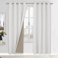 BGment Off White Blackout Curtains 84 Inch Length for Living Room 2