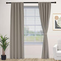 Fcosie Thermal Insulated Rod Pocket Blackout Curtains Living Room
