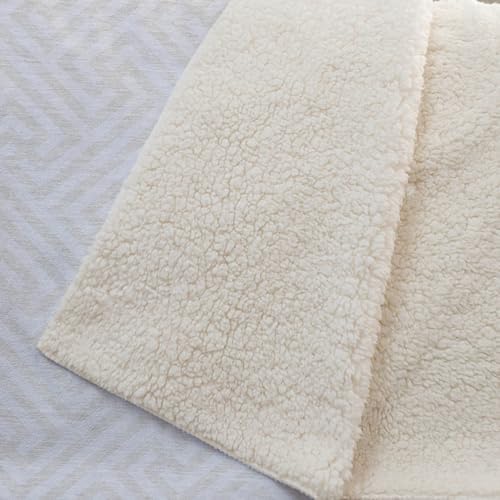 Addison Rugs ASB731 Ivory 50" x 70" Oversized Sherpa Throw Blanket