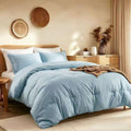 Full Comforter Set Prewashed Lightweight Quilted Bedding for All