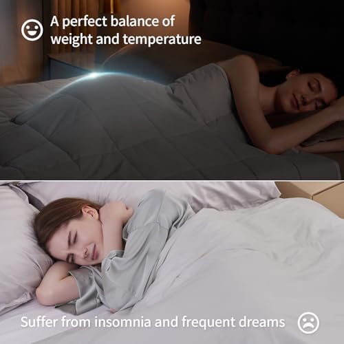 Weighted Blanket Queen/King Size (80"x87" 25lbs),Ultra Soft and Cozy