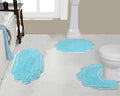 Home Weavers Allure Collection 100% Cotton Tufted Bathroom Rug, Soft
