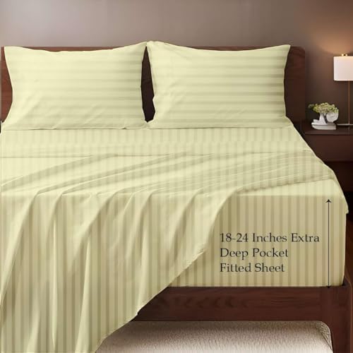 Ready To Rest 100% Egyptian Cotton Split King Sheets Sets for
