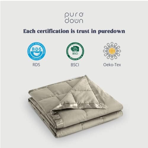 puredown® California King Blanket - Soft Lightweight Down Blanket for