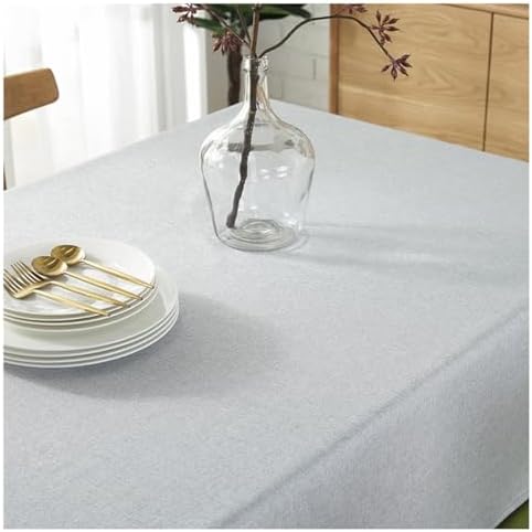 JAELA Rectangular Tablecloth, Cotton Linen Tablecloths Washable Table