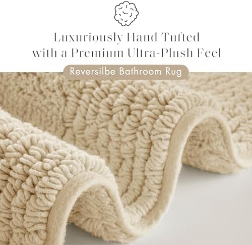 Madison Park Splendor Reversible 100% Cotton Bath Rug, 20 x 30