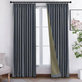 Macochico Full Blackout Velvet Curtains Full Light Blocking Drapes for