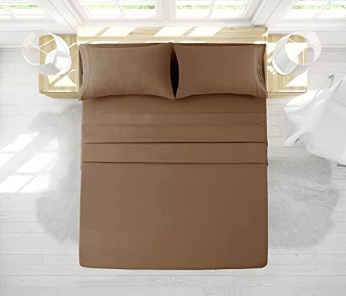 Vacco Queen Sheet Set - Luxury Hotel 1800 Series 4-Piece Bedding