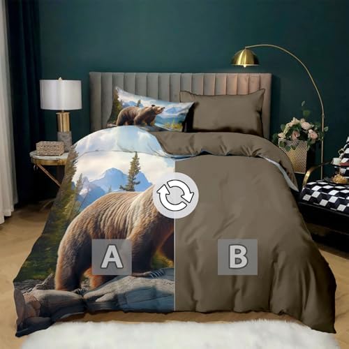 Duvet Cover King Size, Reversible Full Duvet Cover Set with