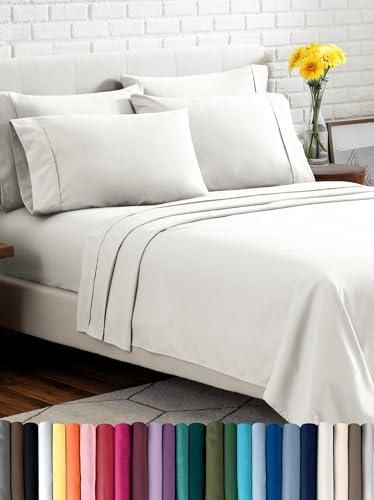 Bare Home Hotel Luxury King Sheet Set, Extra Soft - 6 Piece Set - Deep