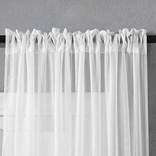 Sheer Voile Curtains 2 Panel 2 x 52W x 108H,Curtains for Living Room