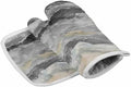 Quilted Cotton Terry Cloth Oven Mitt, Pot Holder Ocean Waves Beach