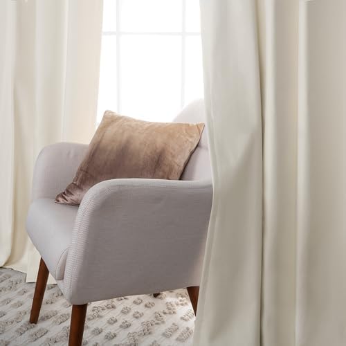 Home Fashion Max Total Blackout Set of 2 Linen Textured Curtains