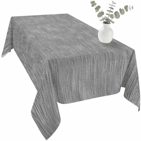 Gray Solid Color Table Cloth Waterproof Tablecloths, Minimalist