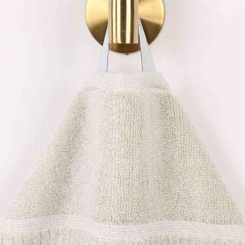 BLUENILEMILLS Naples Viscose Cotton Blend Medium Weight Towel Set, for