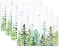KAF Home Cork Placemats 16 x 12-Inch Set of 4 (Holiday Winter Forest)