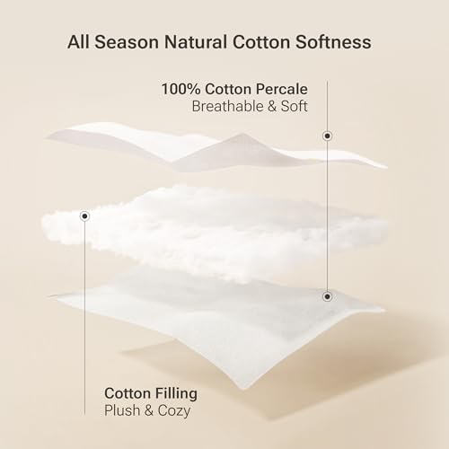 Sleep Philosophy Queen Size Mattress Pad, 100% Cotton Mattress