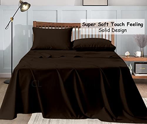 Cottington Lane King Size Sheet Set, 100% Cotton Cooling Sheets Fits