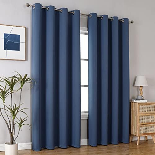 ChrisDowa Blackout Curtains for Bedroom and Living Room 120 Inches