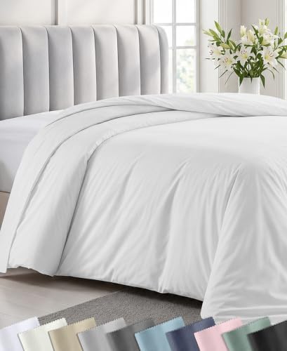 California Design Den Luxury Twin XL Duvet Covers, Antique White