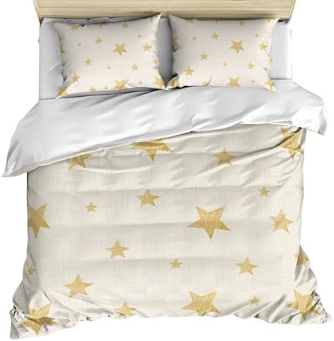 Boho Minimalist Bedding Duvet Cover Queen Size - 1 Quilt Cover 90x90