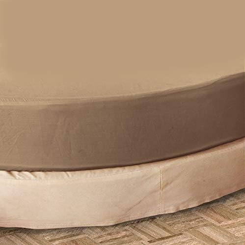 Round Bed Fitted Sheet 100% Cotton 800 Thread Count, 1 Piece
