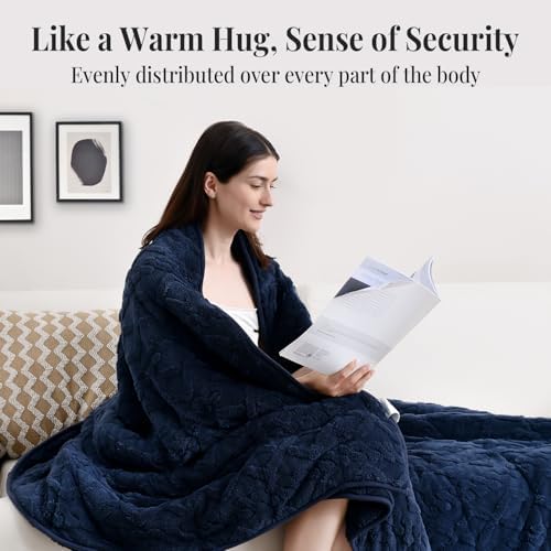 Topblan Weighted Blanket for Adults 20lbs, 60 x 80 Queen Size for Bed