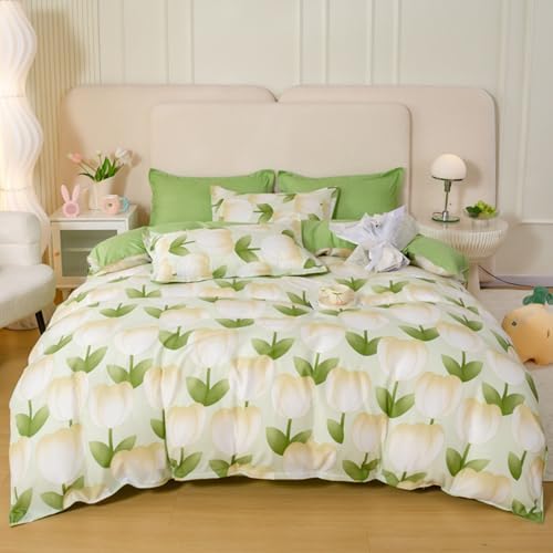 Solid Color Queen Duvet Cover Set Simple Luxury Bedding Duvet Cover