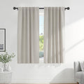 PONY DANCE Rod Pocket and Back Tab Blackout Curtains for Bedroom