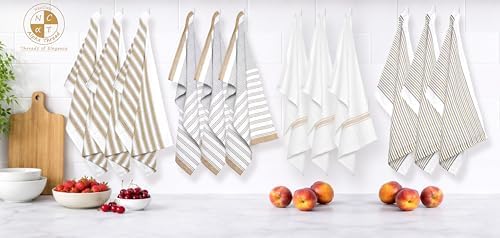 Set of 12 Cotton Kitchen Towels, Dish Cloths, Kitchen Washcloths