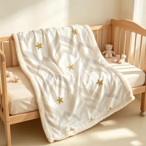 Minimal Drape Double-Layer Sherpa Fleece Throw Blanket 60”x 80”