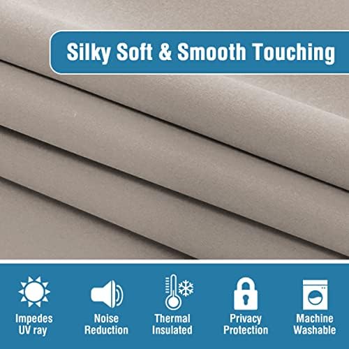 H.VERSAILTEX 100% Blackout Curtains for Bedroom 52" W x 108" L, Warm