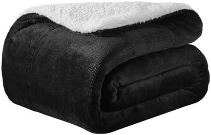 WDCOZY Sherpa Fleece Throw Blanket 90"x90", Soft Fuzzy Bed Blankets