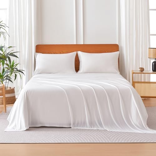 Amazon Basics Jersey Knit 4-Piece Sheet Set, Wrinkle Free and Easy