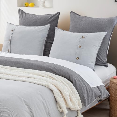 DAUAOTO King Size Duvet Cover Set 104"X90" Zipper Closure, Washed