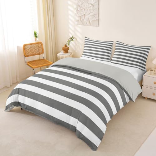 Feelyou Kids Boys Girls Gray Duvet Cover King Size