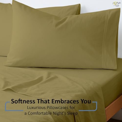 Cottington Lane Full Sheet Set, 4 Piece 100% Cotton, 16" Deep, Taupe