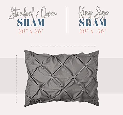 Elegant Comfort 2-Pack Sham Set Pinch Pleat Design, 1500 Premium Hotel