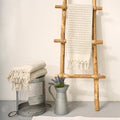 Large Neutral Textured Cotton Bath Towel – Soft & Highly Absorbent
